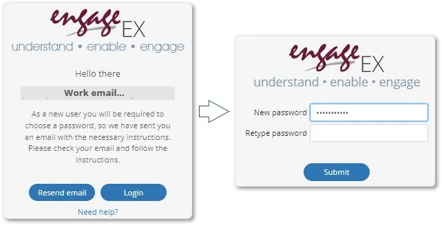 engage password reset
