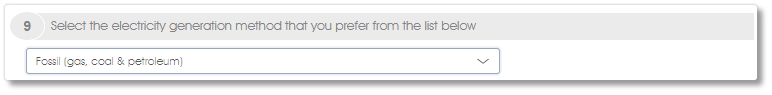 Drop downSelected survey assess