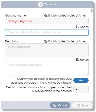 ModelConstructTranslate survey