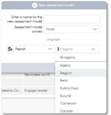 ModelCreateNewLangRegDropDown assess