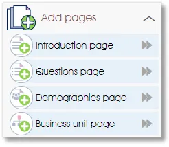 PagesActionsMenu survey assess