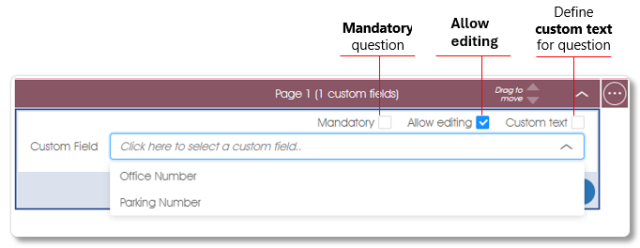 QuestionCustomField survey assess