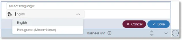 QuestionnaireAddLangSel survey assess