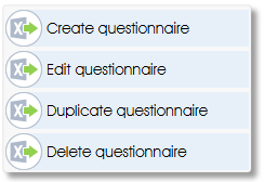 QuestionnaireMenu survey assess