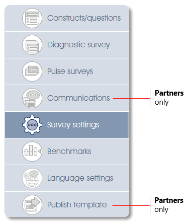 Settings survey