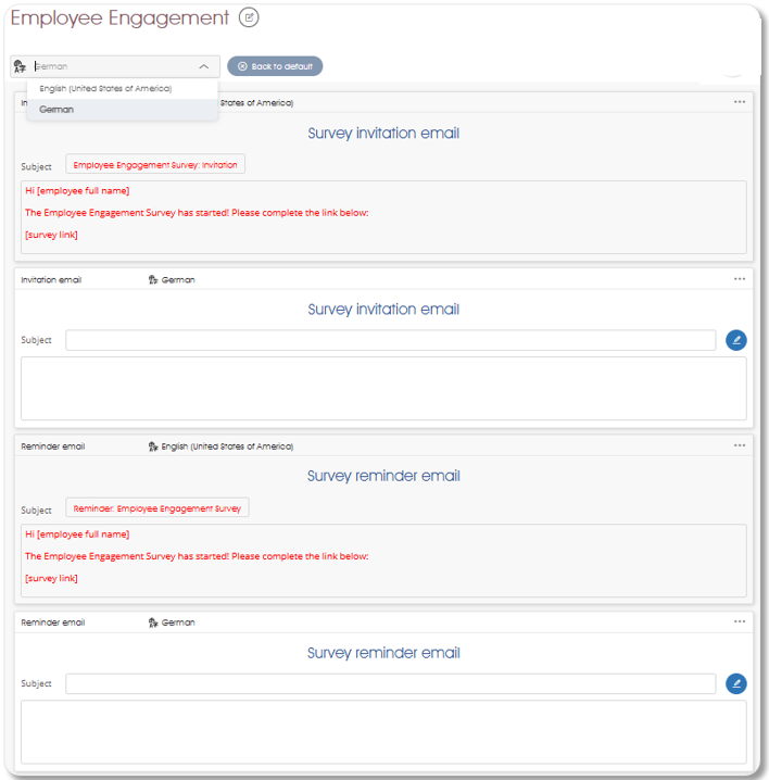 CommunicationsTranslate survey