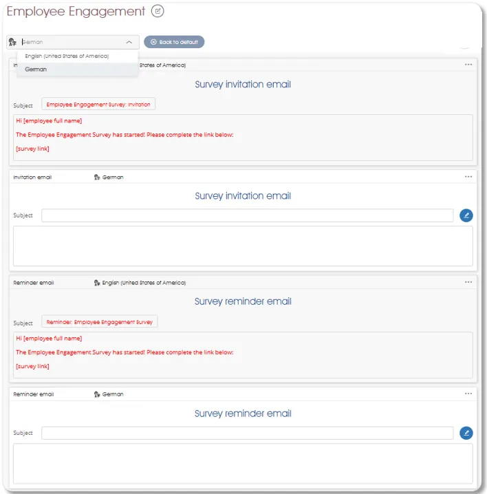 CommunicationsTranslate survey