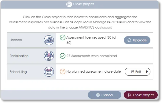 CloseProjectCheckList assess
