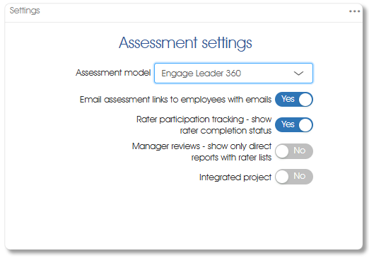 ConfigAssmntSettngs assess