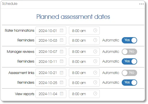 ConfigPlannedAssessDates assess