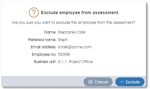 ExclAssesseeConfmtn assess 