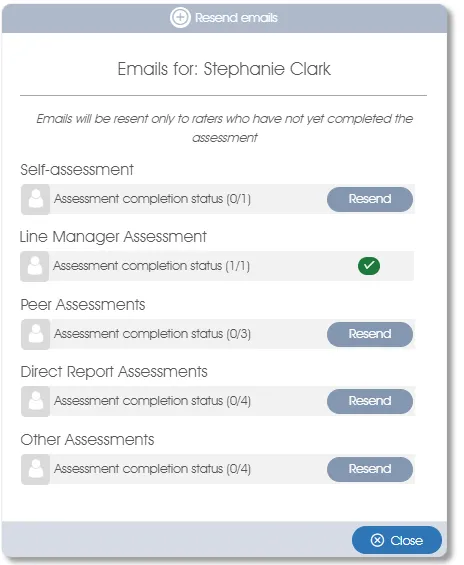 ResendRaterEmailsSelection assess