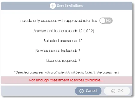 SendAssessLinkNoLic assess 