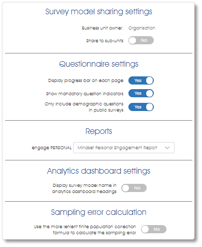 Part 10A settings