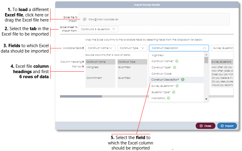 Part 5X Excel dialog