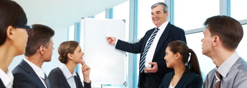 Engaged office workers