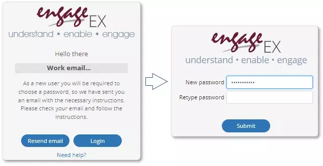 engage password reset